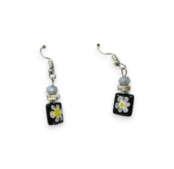 Parure collier fantaisie argenté multi rang nuances gris