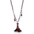 Collier sautoir grena étoile filante