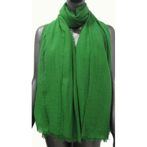 Foulard uni vert brésil