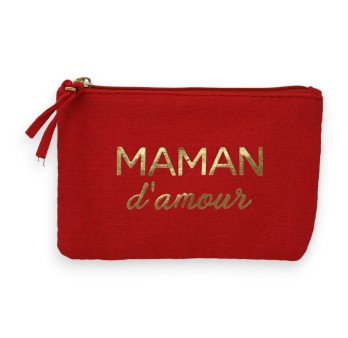 Pochette rouge Maman D'Amour