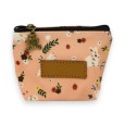 Porte monnaie motifs fleurs avec lapins