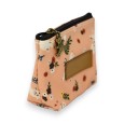 Porte monnaie motifs fleurs avec lapins