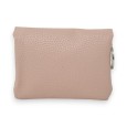 Porte monnaie synthétique vieux rose