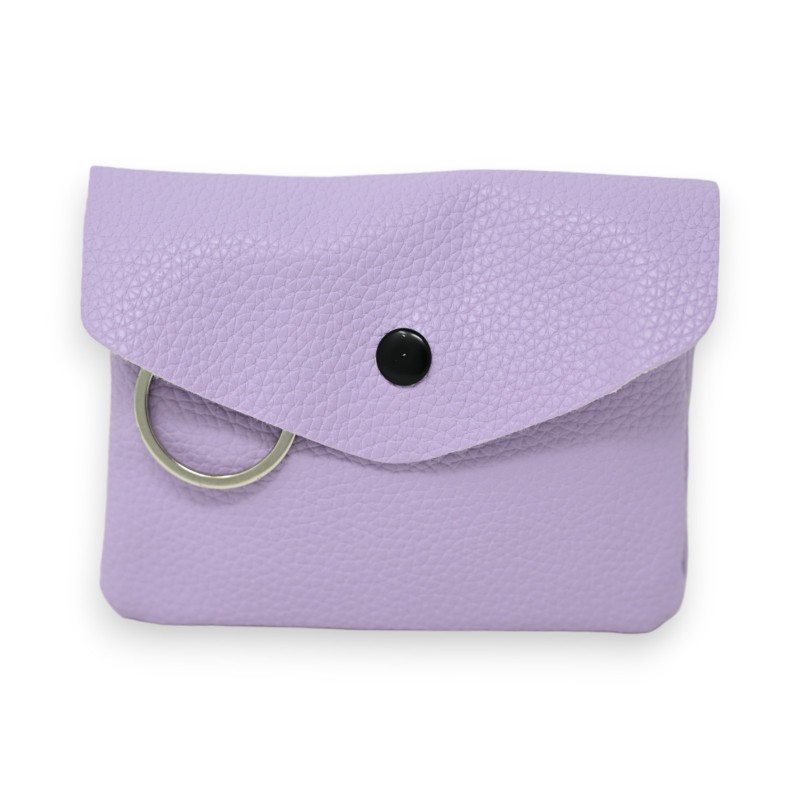 Porte monnaie synthétique lilas