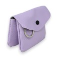 Porte monnaie synthétique lilas