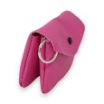 Porte monnaie synthétique fuschia