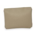 Porte monnaie synthétique taupe