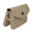 Porte monnaie synthétique taupe