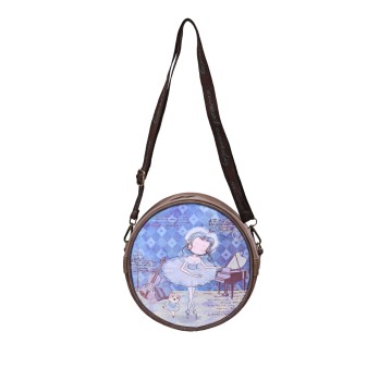 Sac bandoulière rond sweety candy danseuse étoile