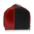 Portefeuille porte monnaie cuir compact patchwork