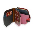 Portefeuille porte monnaie cuir compact patchwork