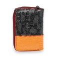 Portefeuille porte monnaie cuir rectangle patchwork