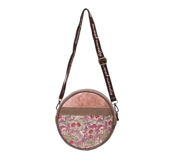 Sac bandoulière rond sweety candy dans les champs de fleurs