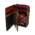 Portefeuille porte monnaie cuir rectangle patchwork