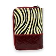 Portefeuille porte monnaie cuir rectangle patchwork