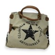Sac à main vintage étoile beige
