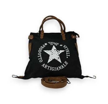 Sac à main vintage étoile noir