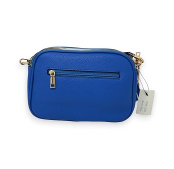 Sac bandoulière rectangle multi poches bleu roi
