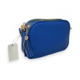 Sac bandoulière rectangle multi poches bleu roi