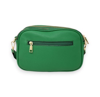 Sac bandoulière rectangle multi poches vert brésil