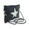 Sac pochette bleu marine étoile brillante