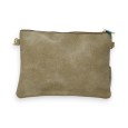 Sac pochette taupe étoile brillante
