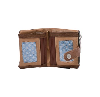 Petit portefeuille sweety candy camel et marron