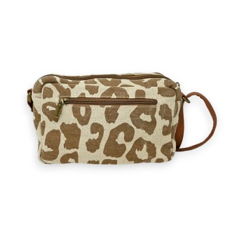 Sac bandoulière safari marron