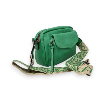 Sac bandoulière rectangle vert brésil