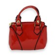 Porte clés porte monnaie rouge vernis