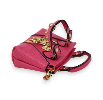 Porte clés porte monnaie fuschia