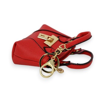 Porte clés porte monnaie rouge