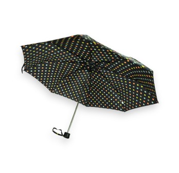 Parapluie pliant manuel pois multicolore