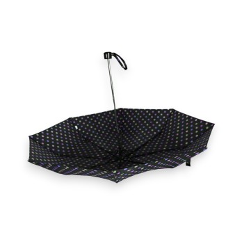 Parapluie pliant manuel pois rose