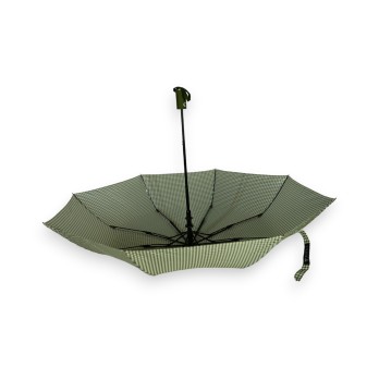 Parapluie pliant automatique vichy kaki
