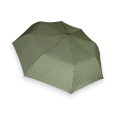 Parapluie pliant automatique vichy kaki