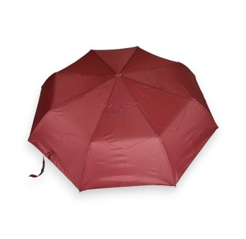 Parapluie pliant semi automatique uni Bordeau