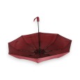 Parapluie pliant semi automatique uni Bordeau