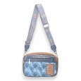 Sac bandoulière cartable Sweet & Candy nuances bleu