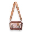 Sac bandoulière cartable Sweet &Candy nuances marron