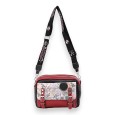 Sac bandoulière cartable Sweet & Candy rouge et noir