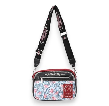 Sac bandoulière cartable Sweet & Candy rouge et noir