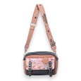 Sac bandoulière cartable Sweet & Candy rose et noir
