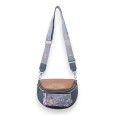 Sac banane bandoulière papillons Sweet & Candy bleu et camel