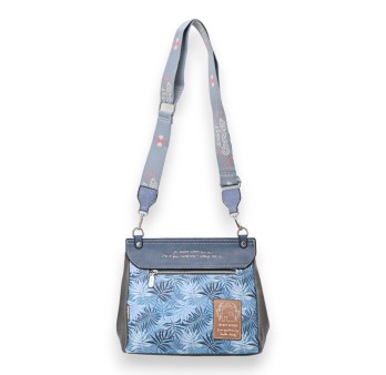 Sac bandoulière carré cartable Sweet & Candy bleu