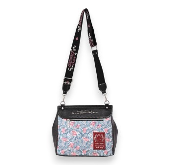 Sac bandoulière carré cartable Sweet & Candy rouge et noir