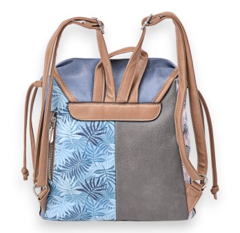 Sac à dos Sweet & Candy forêt tropicale bleu camel