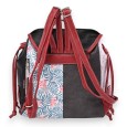 Sac à dos Sweet & Candy forêt tropicale rouge et noir