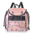 Sac à dos Sweet & Candy forêt tropicale rose et noir