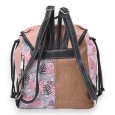 Sac à dos Sweet & Candy forêt tropicale rose et noir